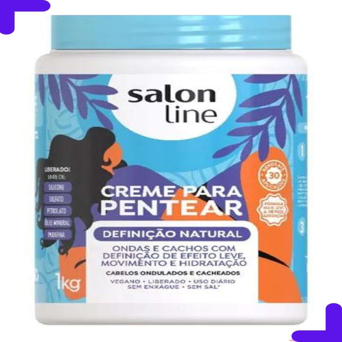 Creme Para Pentear Salon Line Super Volumao 1L, creme capilar, creme  hidratante, hidratação capilar, creme de pentear, creme para pentear.