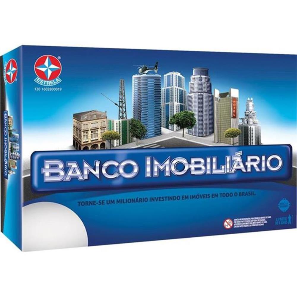 Banco Imobiliário Mundo Jogo De Tabuleiro Infantil - Estrela